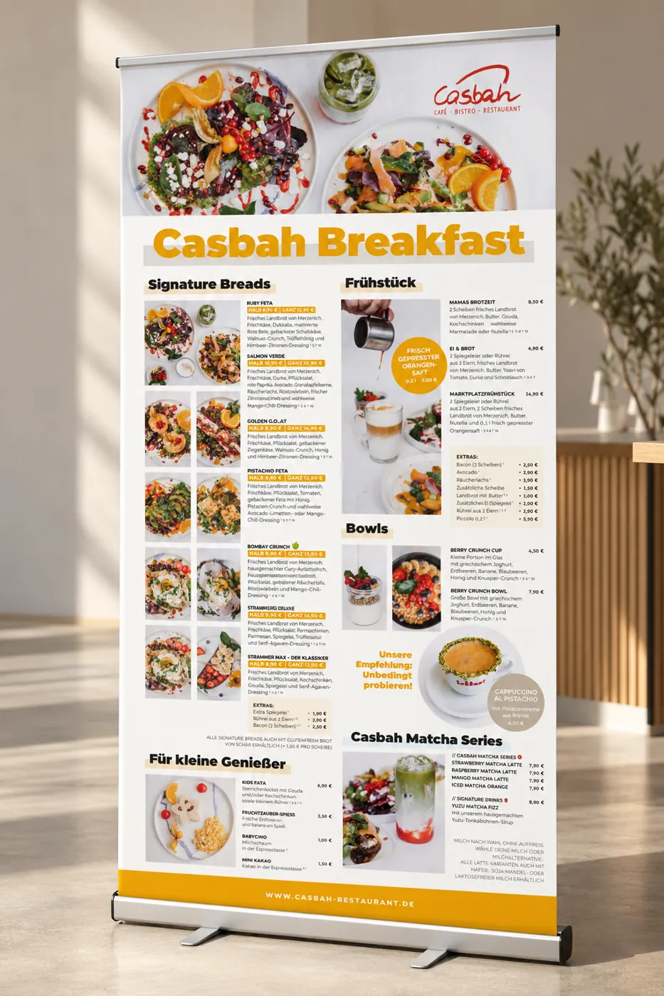 Casbah Breakfast Roll-up im Restaurant
