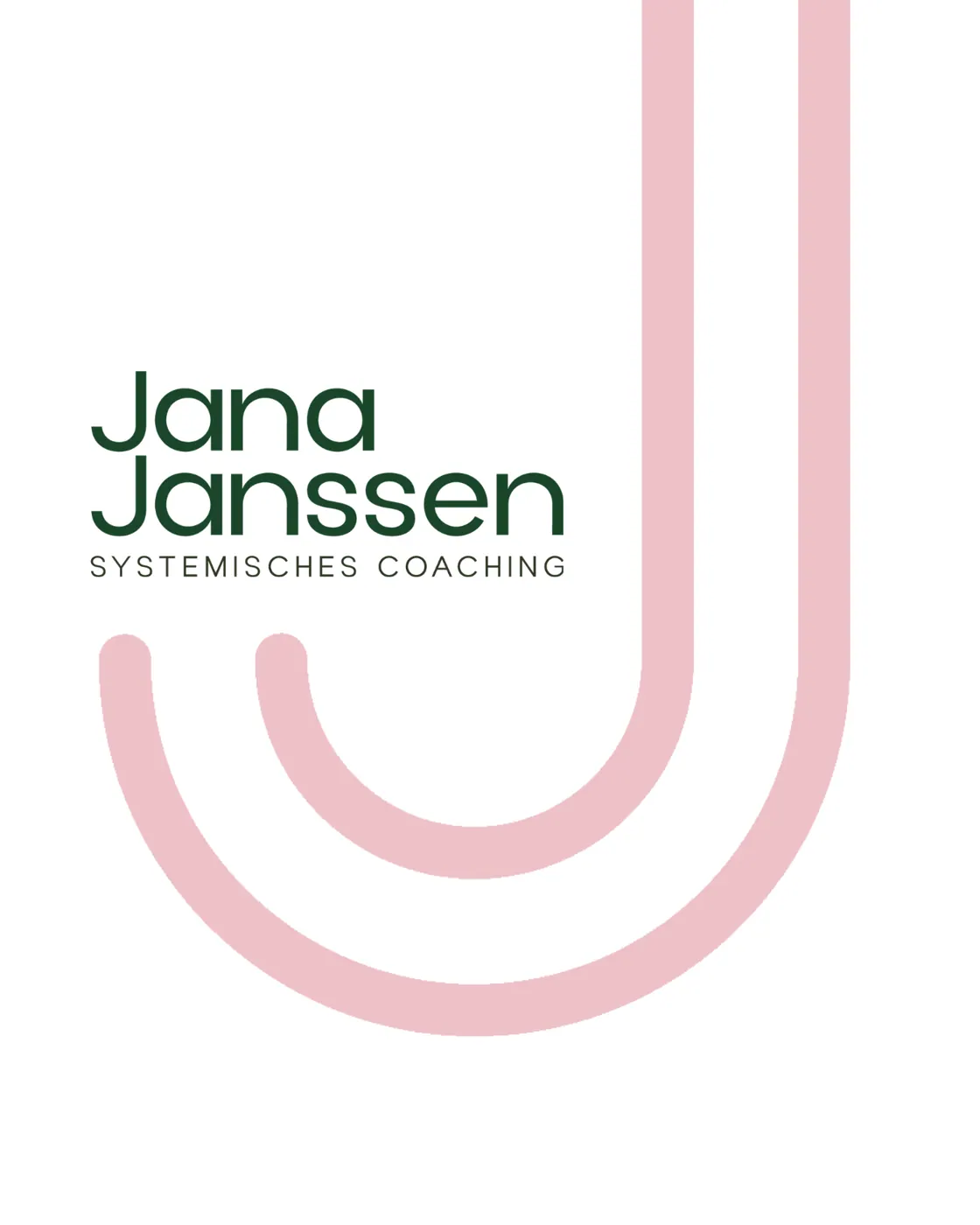 Jana Janssen Logo in Rosé und Grün