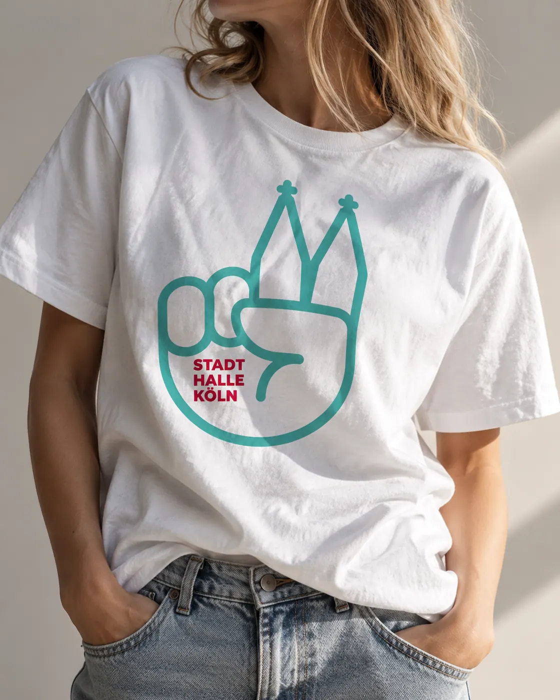 T-Shirt mit Logo der Stadthalle Köln
