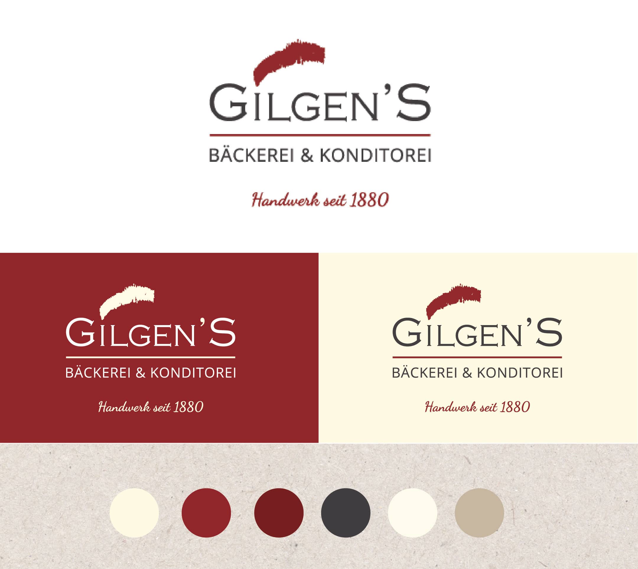 Gilgen's Bäckerei und Konditorei, Logo & Farben