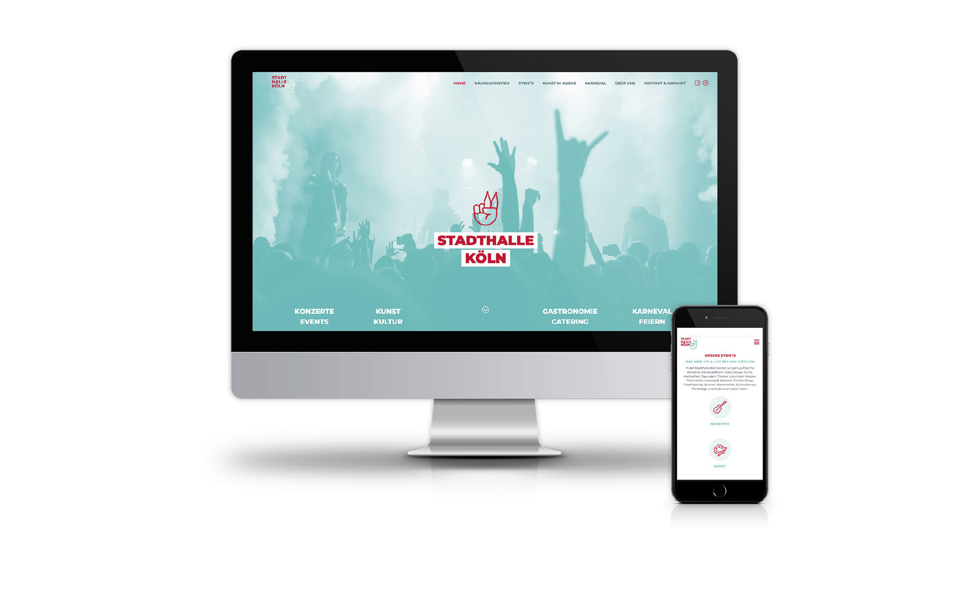 Website Stadthalle Köln