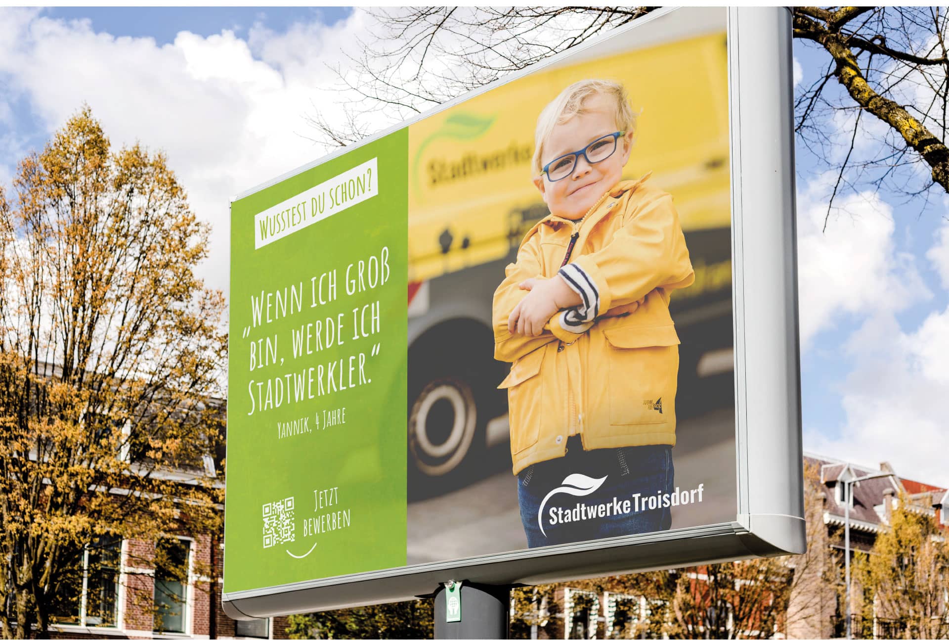 Stadtwerke Troisdorf Kampagne Großfläche